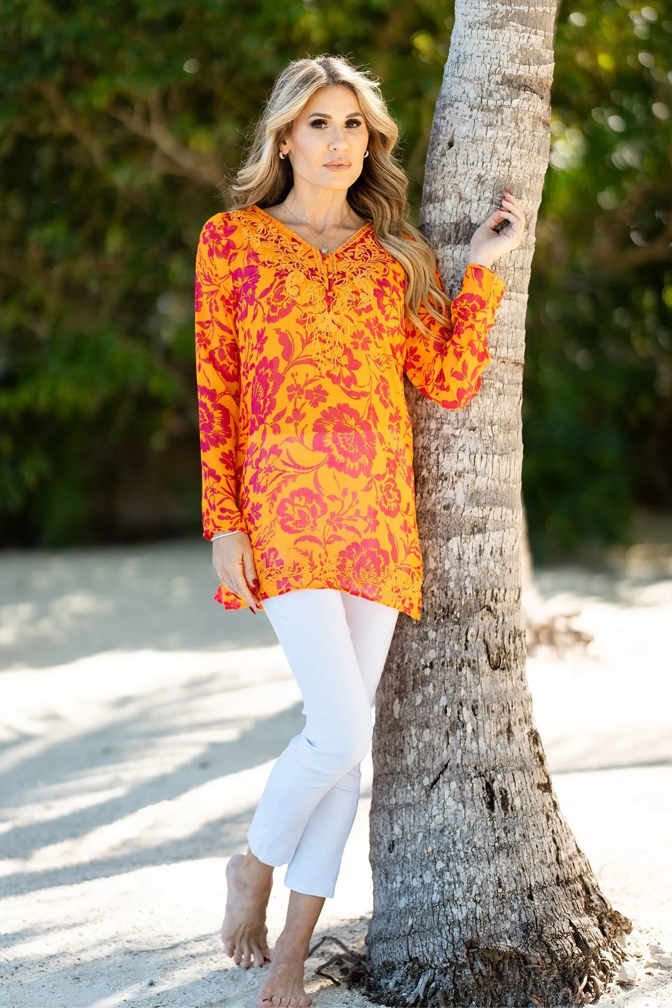 Marquesa Tunic Tropic Orange