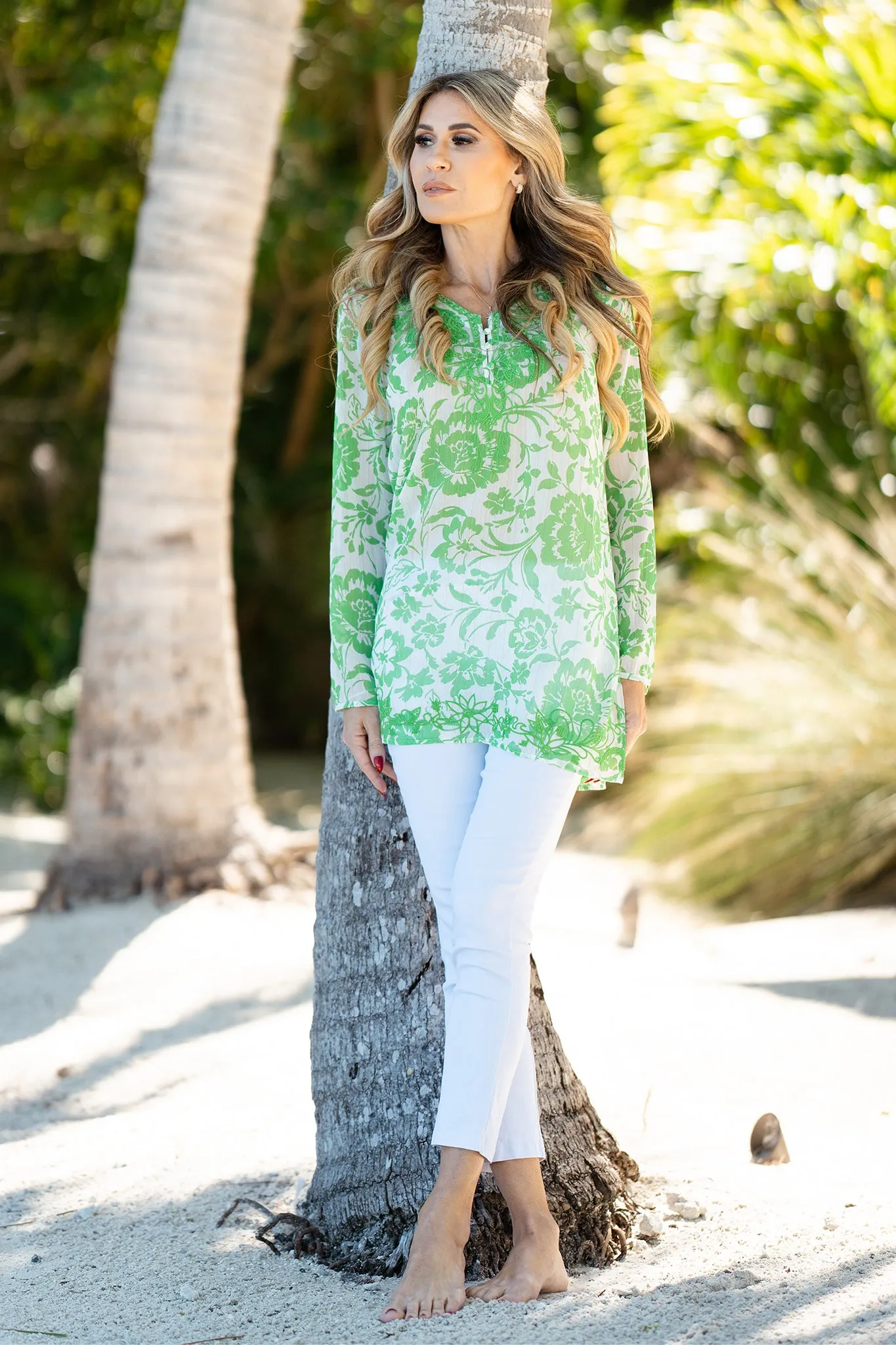 Marquesa Tunic Tropic White