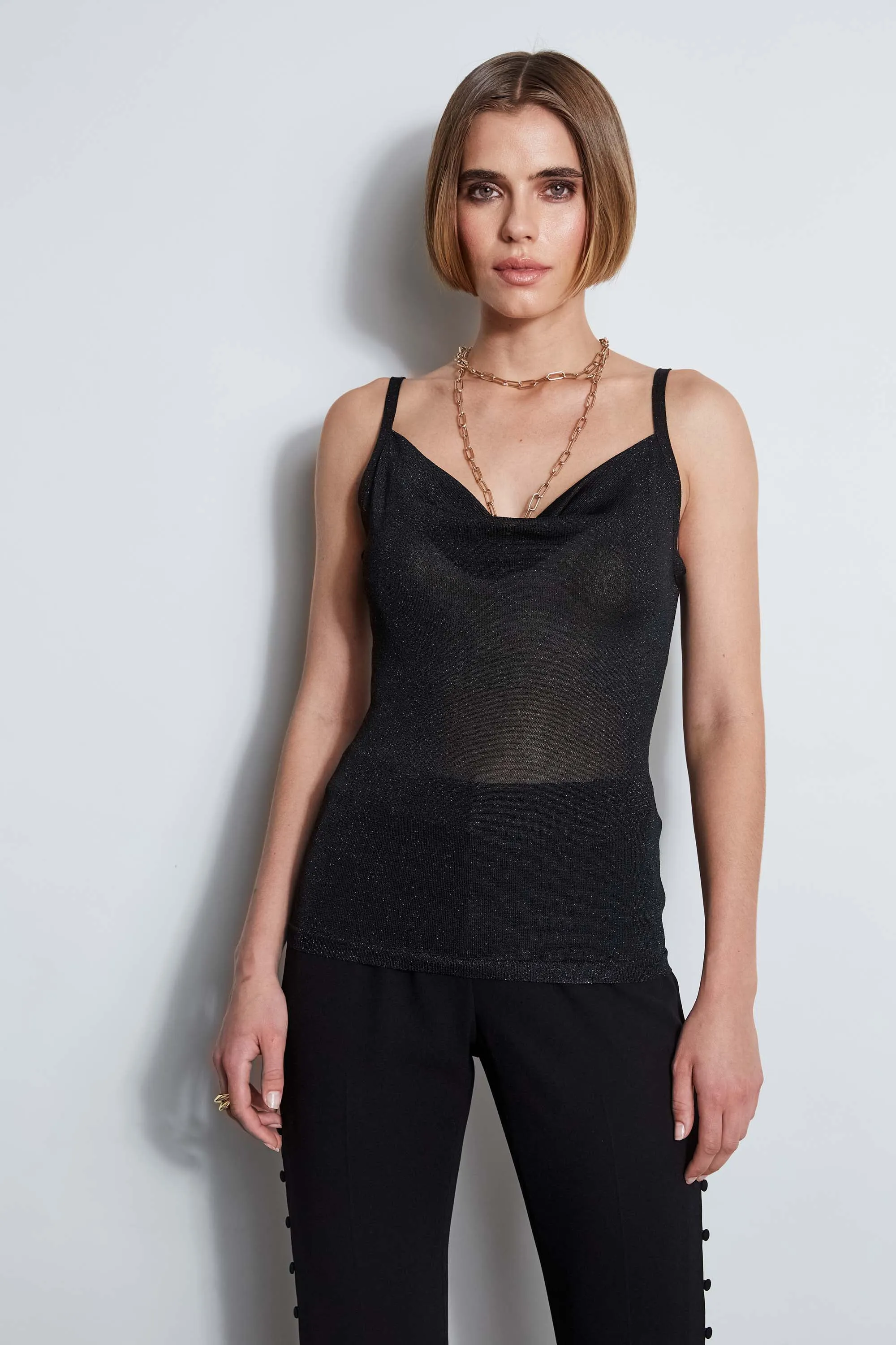 Metallic Knit Cami