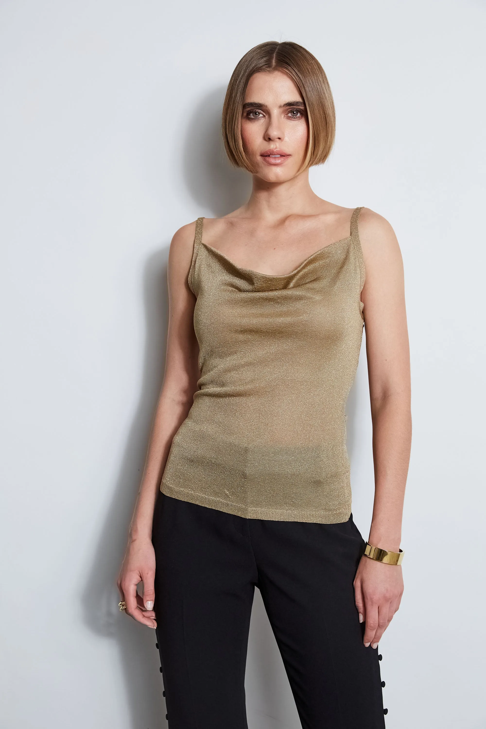 Metallic Knit Cami