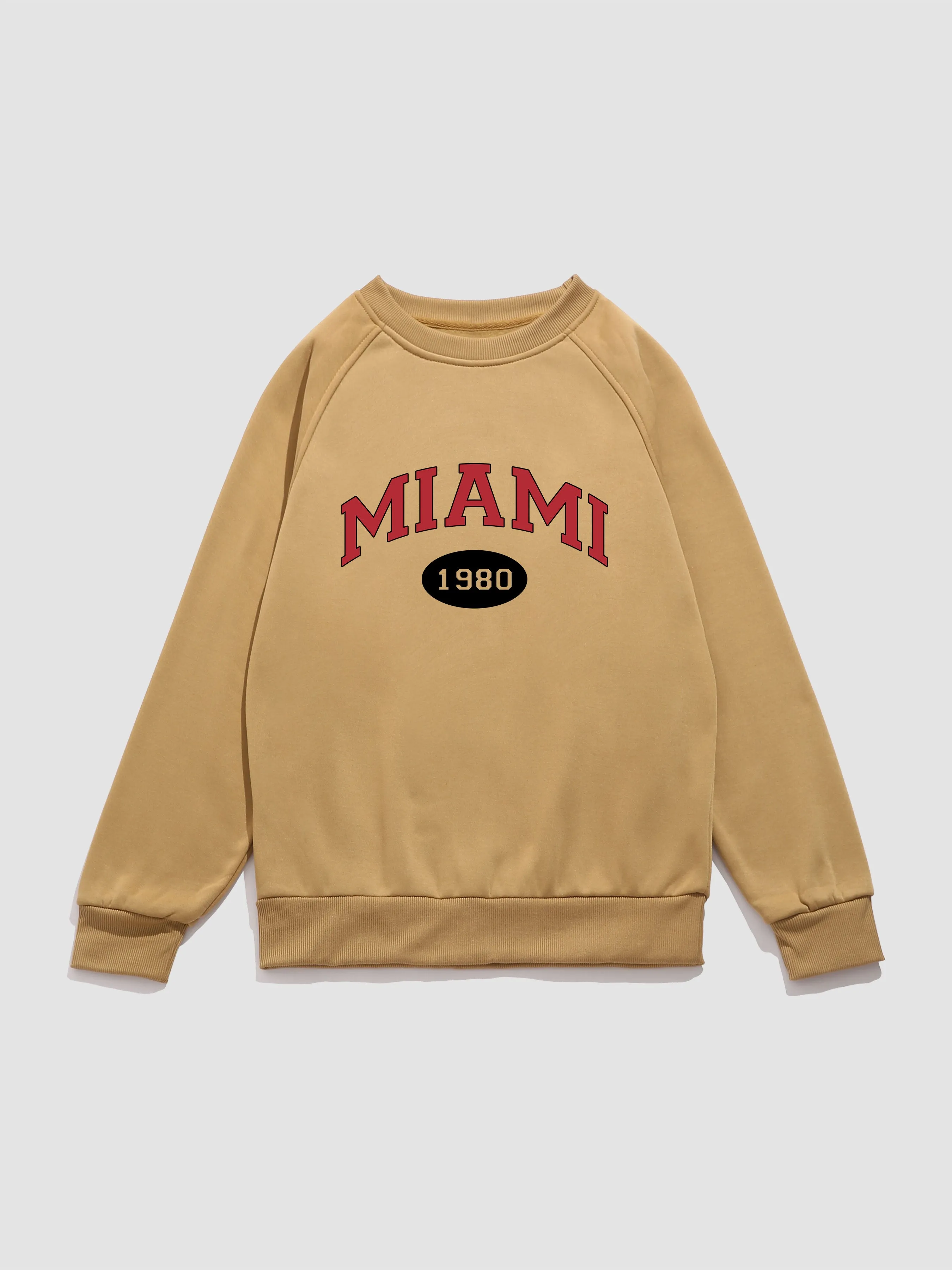 Miami Letter Print Sweatshirt