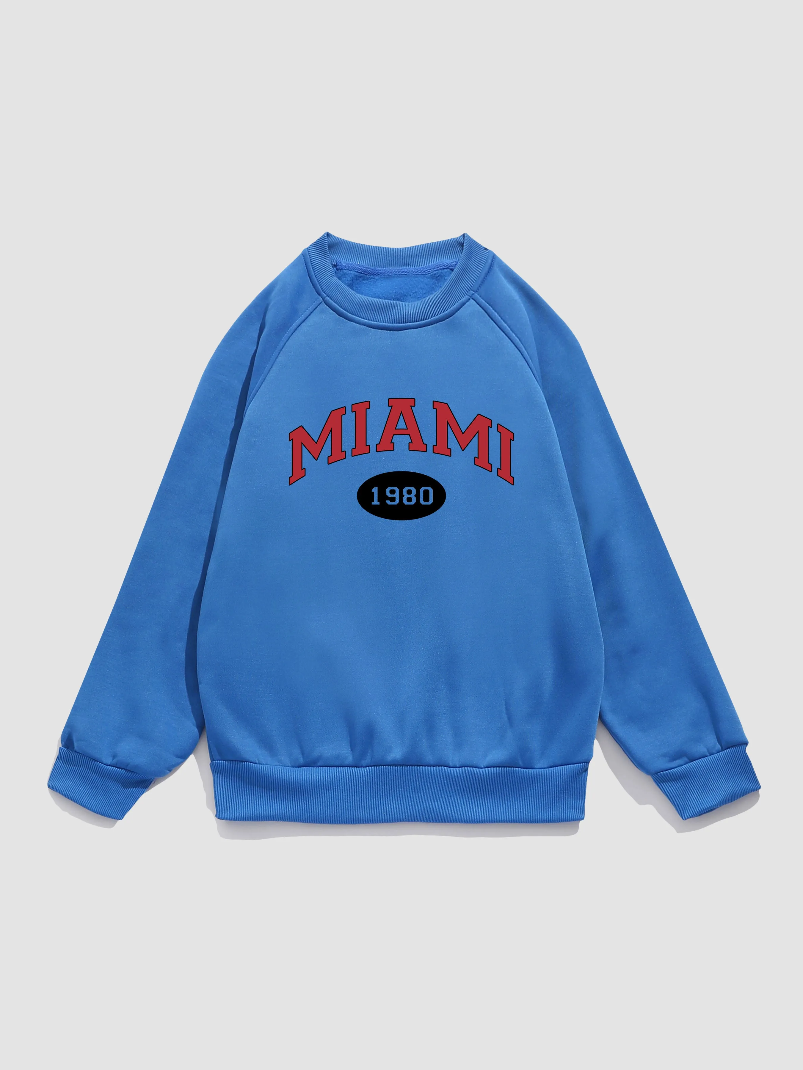 Miami Letter Print Sweatshirt