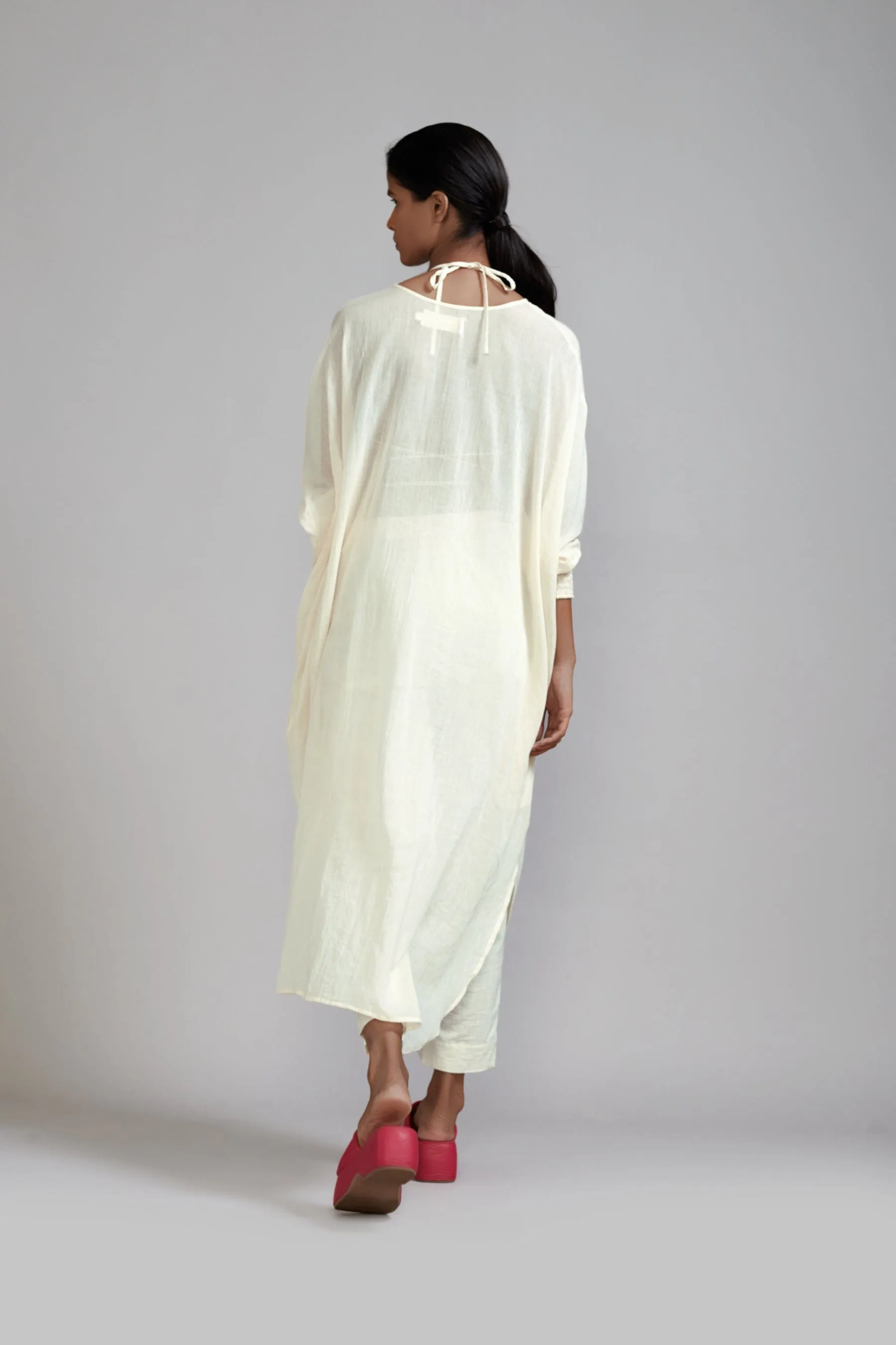 Off-White Smocked Cowl Tunic