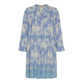 Paisley Tunic Dress Blue