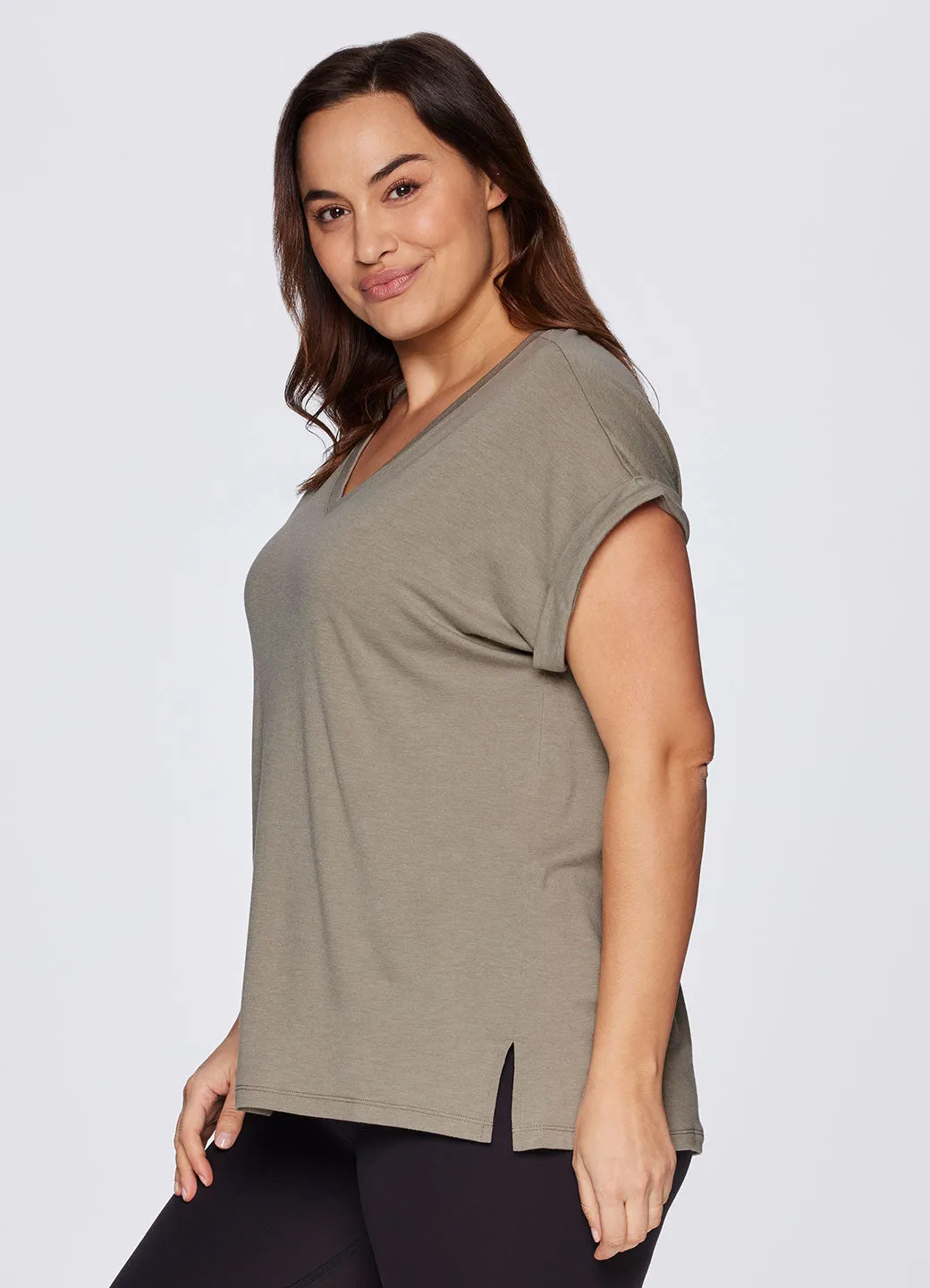 Plus Everyday V-Neck Tunic