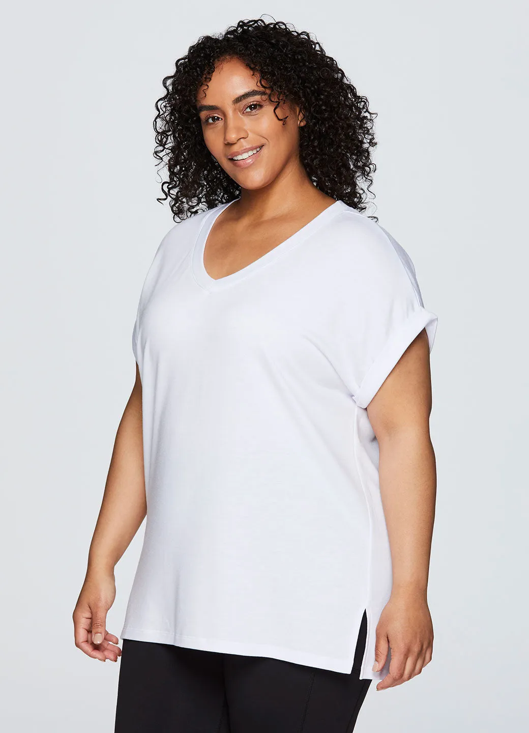 Plus Everyday V-Neck Tunic