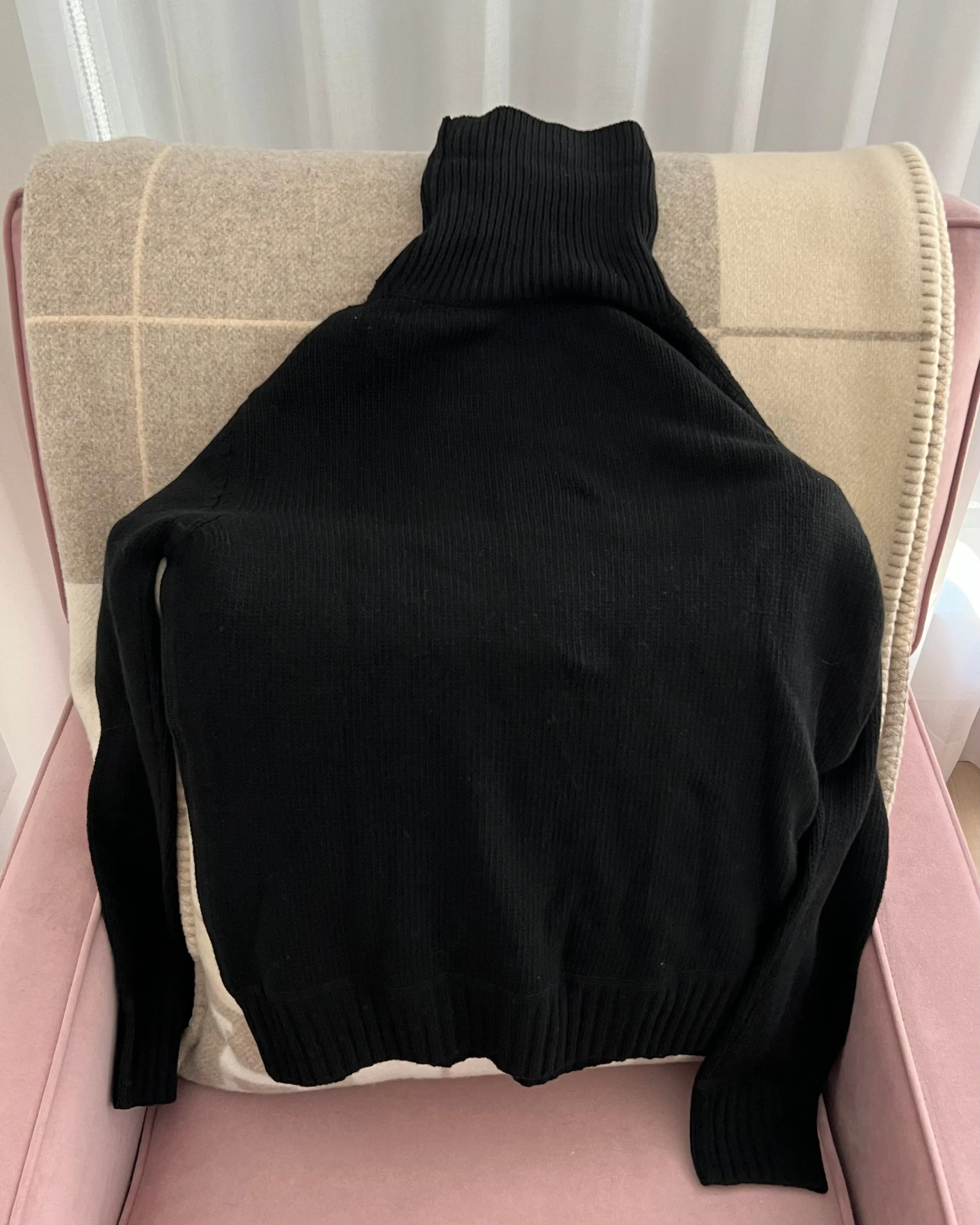 Prada Wool and Cashmere Logo Turtleneck