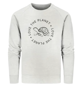 "Love the Planet Schildkröte" - Unisex Premium Organic Sweatshirt