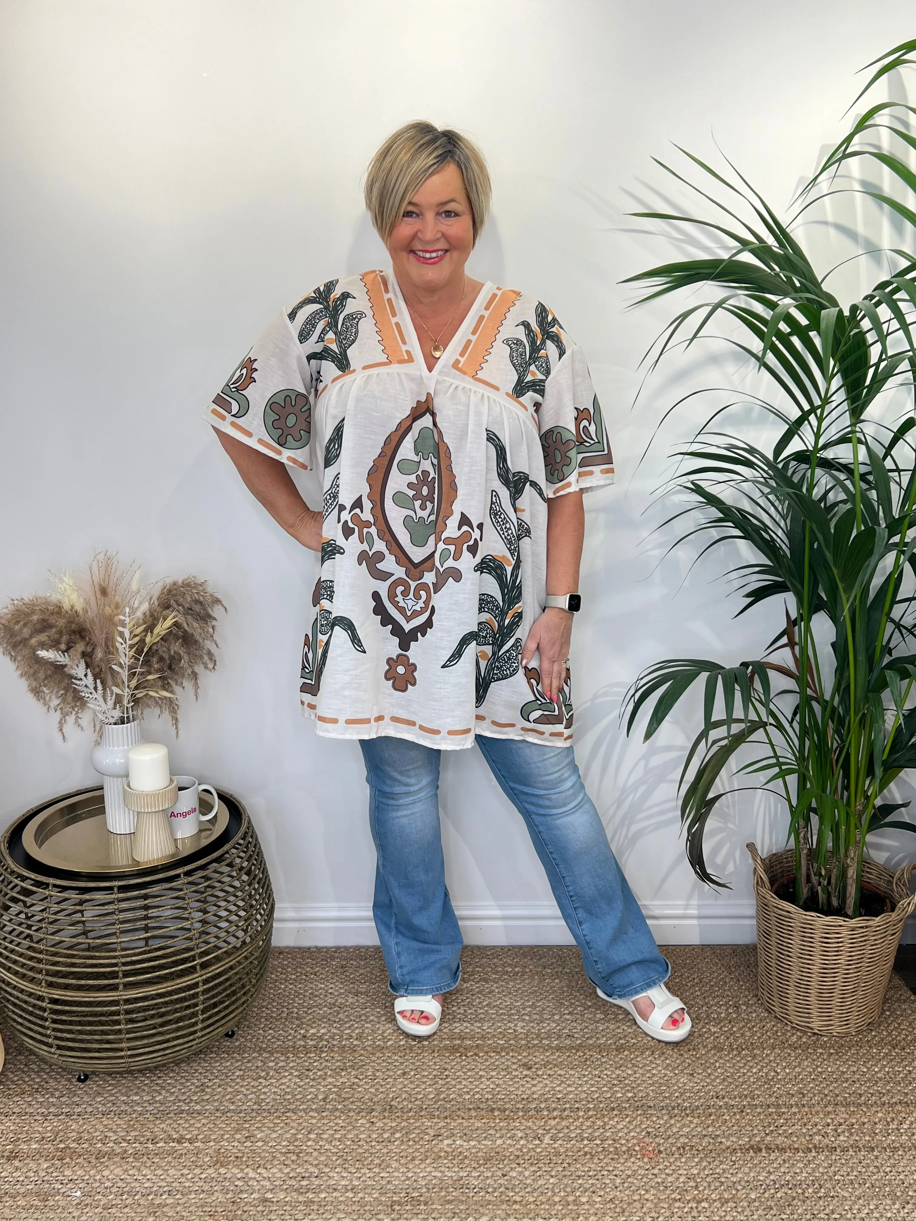 SALLY Smock Design Paisley Tunic