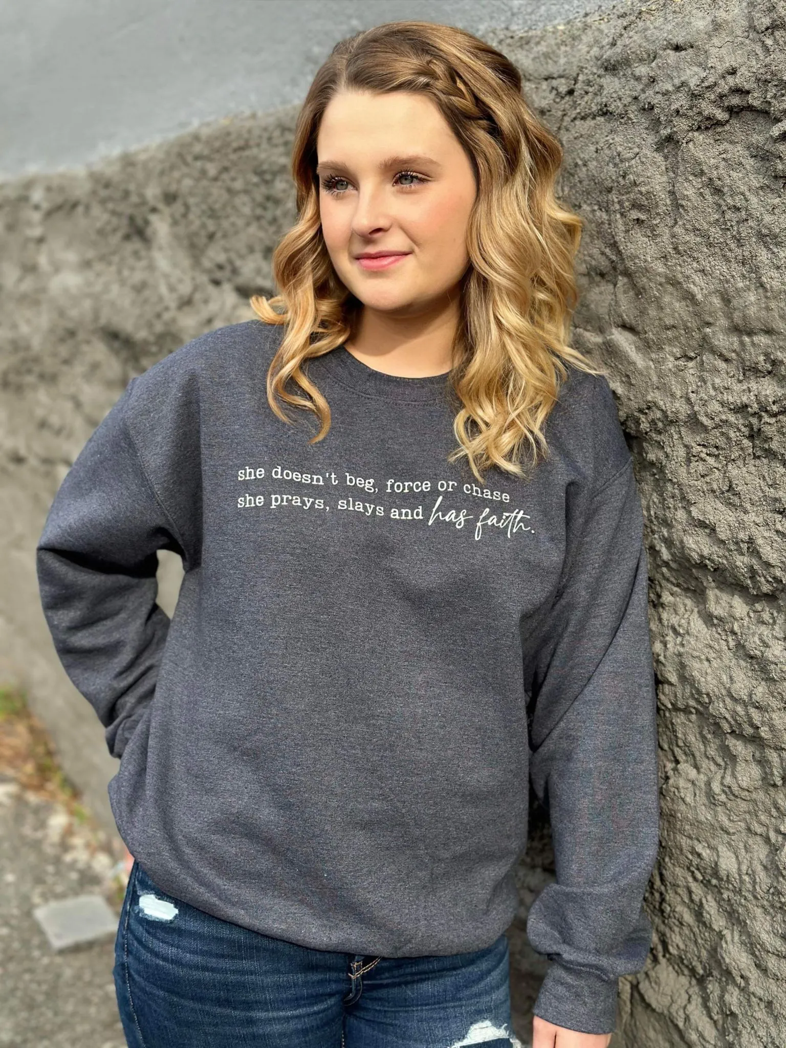 She Has Faith Sweatshirt