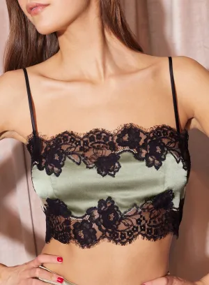 Silk & Lace Bandeau Top