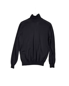 Size M - Salvatore Ferragamo Black Wool Turtleneck Jumper