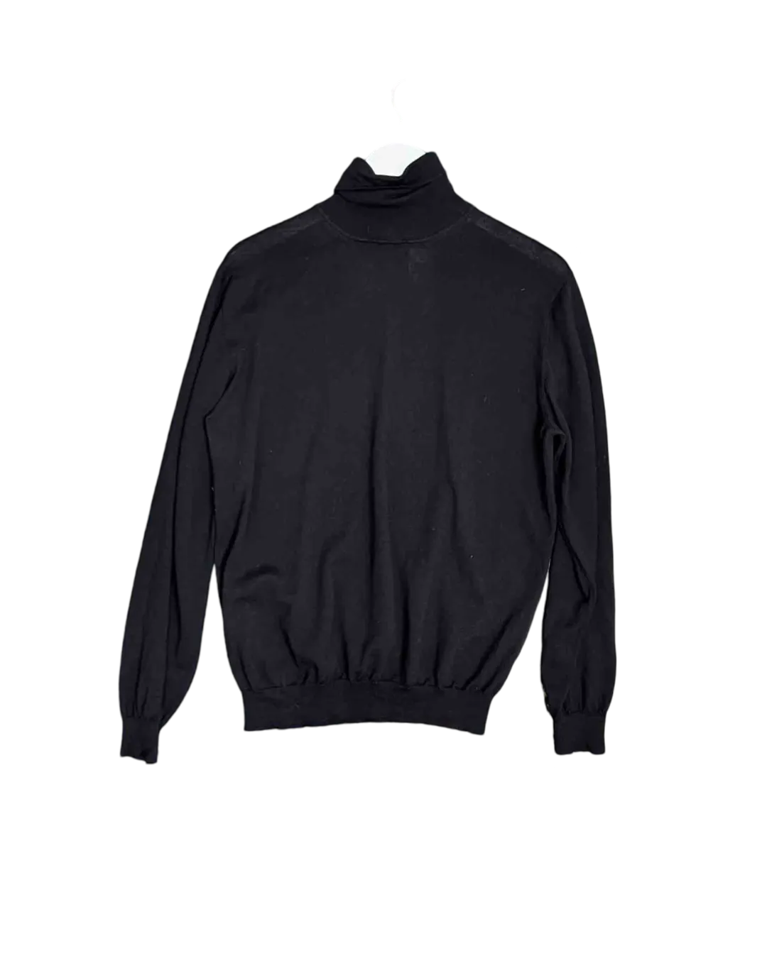 Size M - Salvatore Ferragamo Black Wool Turtleneck Jumper