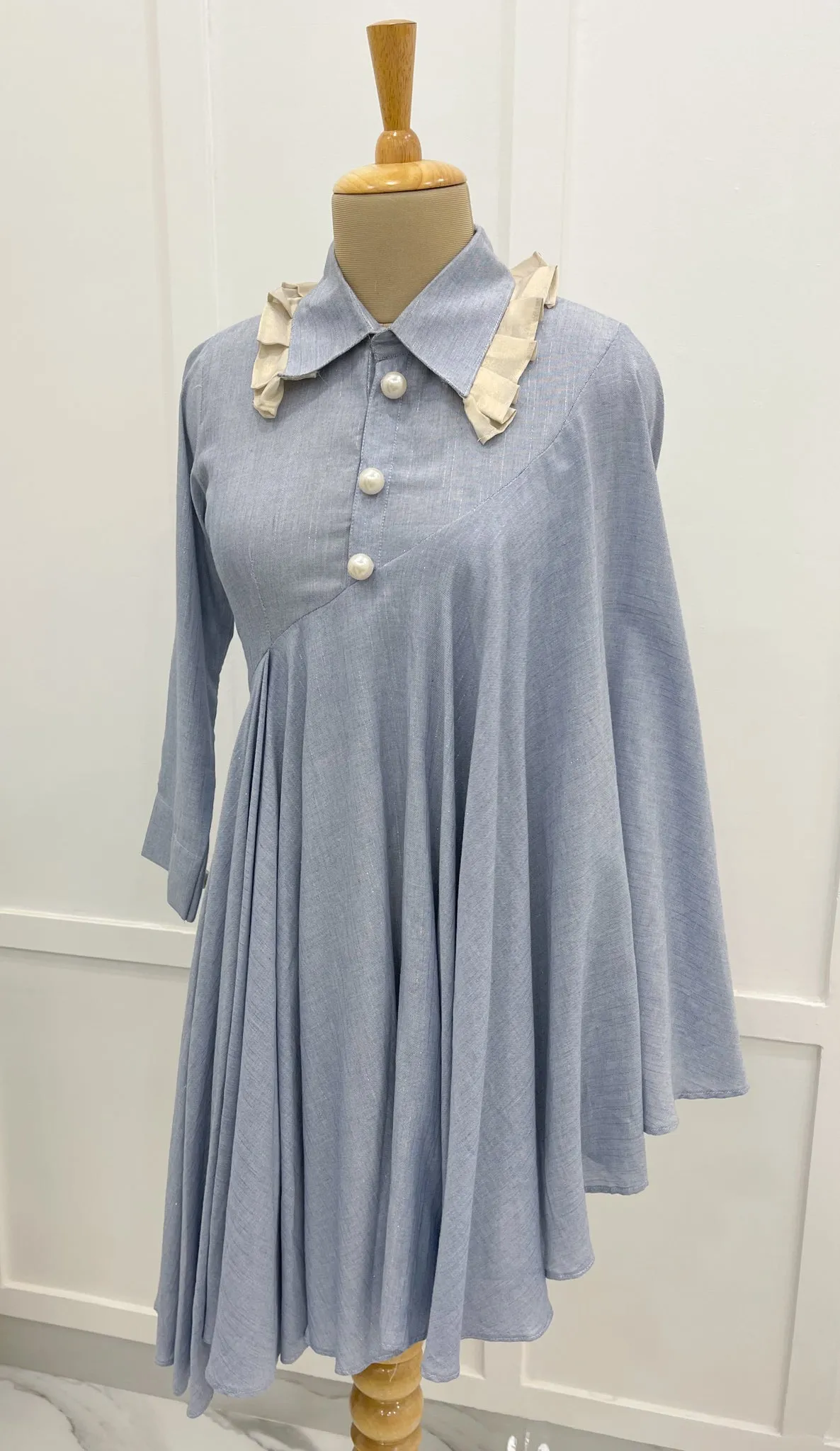 Sky Foil Cotton Tunic