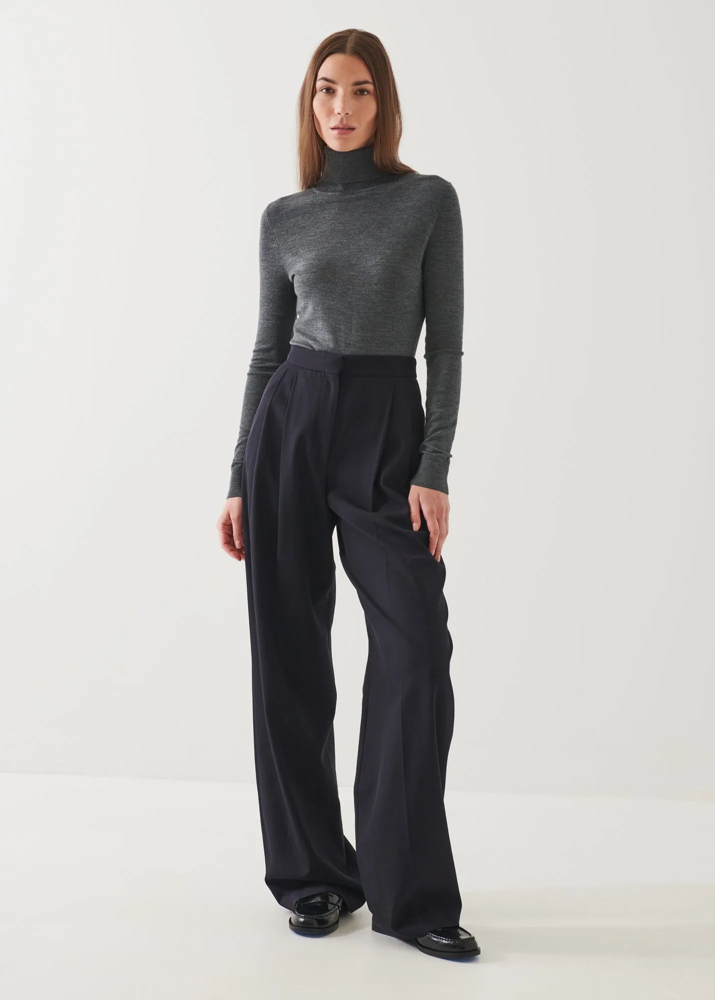 Ultra-Soft Superfine Merino Wool Turtleneck Sweater