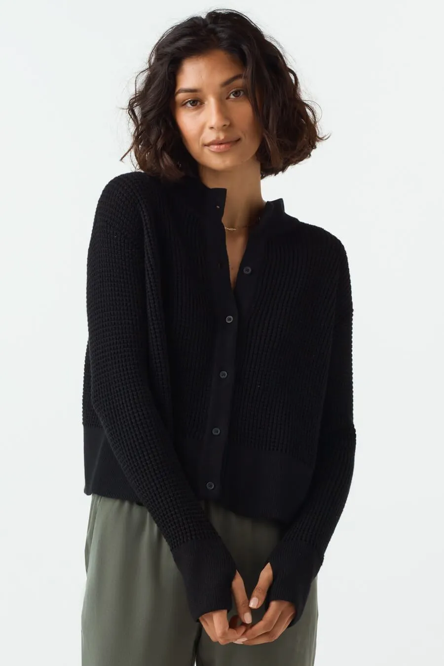 The Convertible Waffle Mockneck Sweater