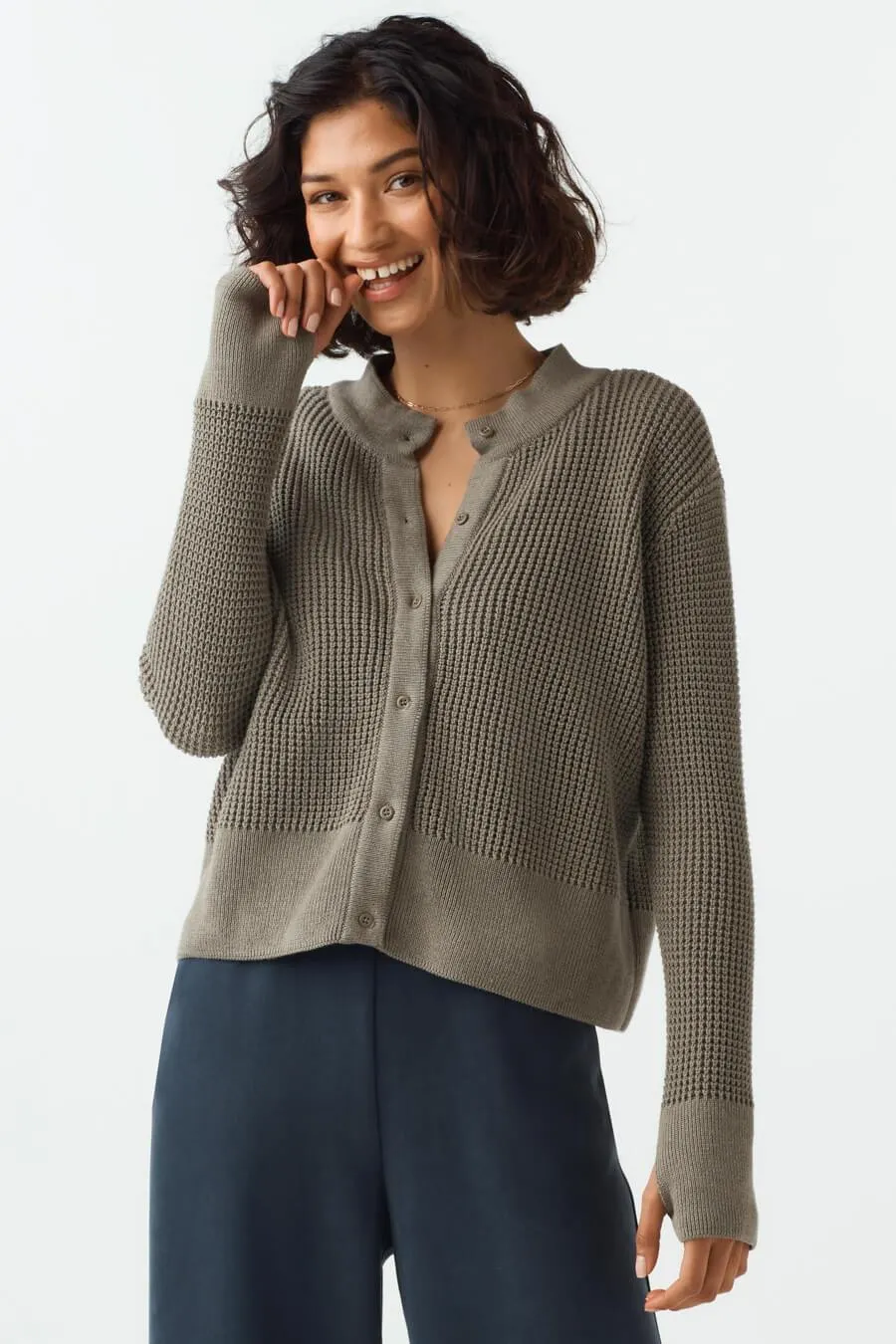 The Convertible Waffle Mockneck Sweater