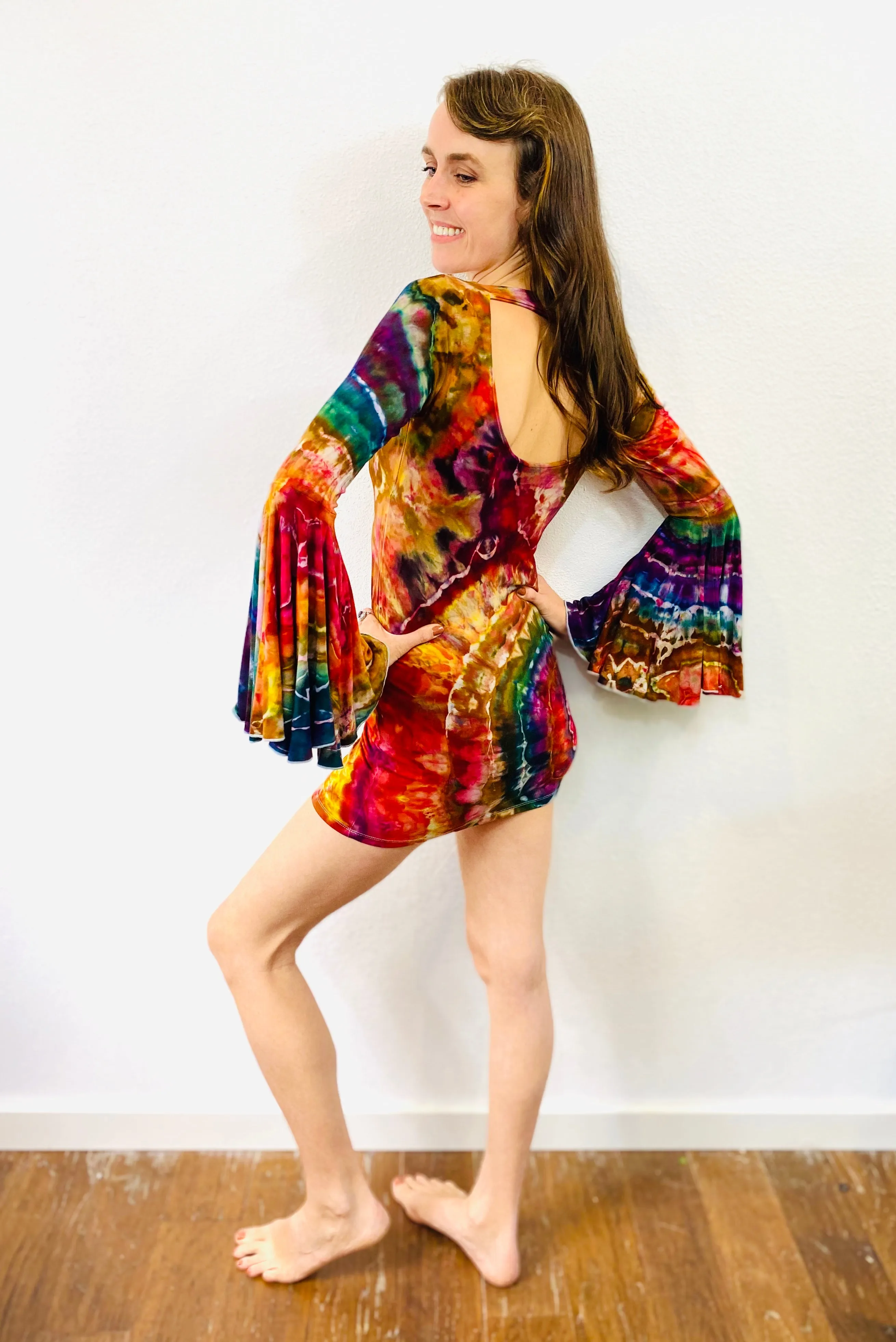 Tie Dye Bell Sleeve Tunic