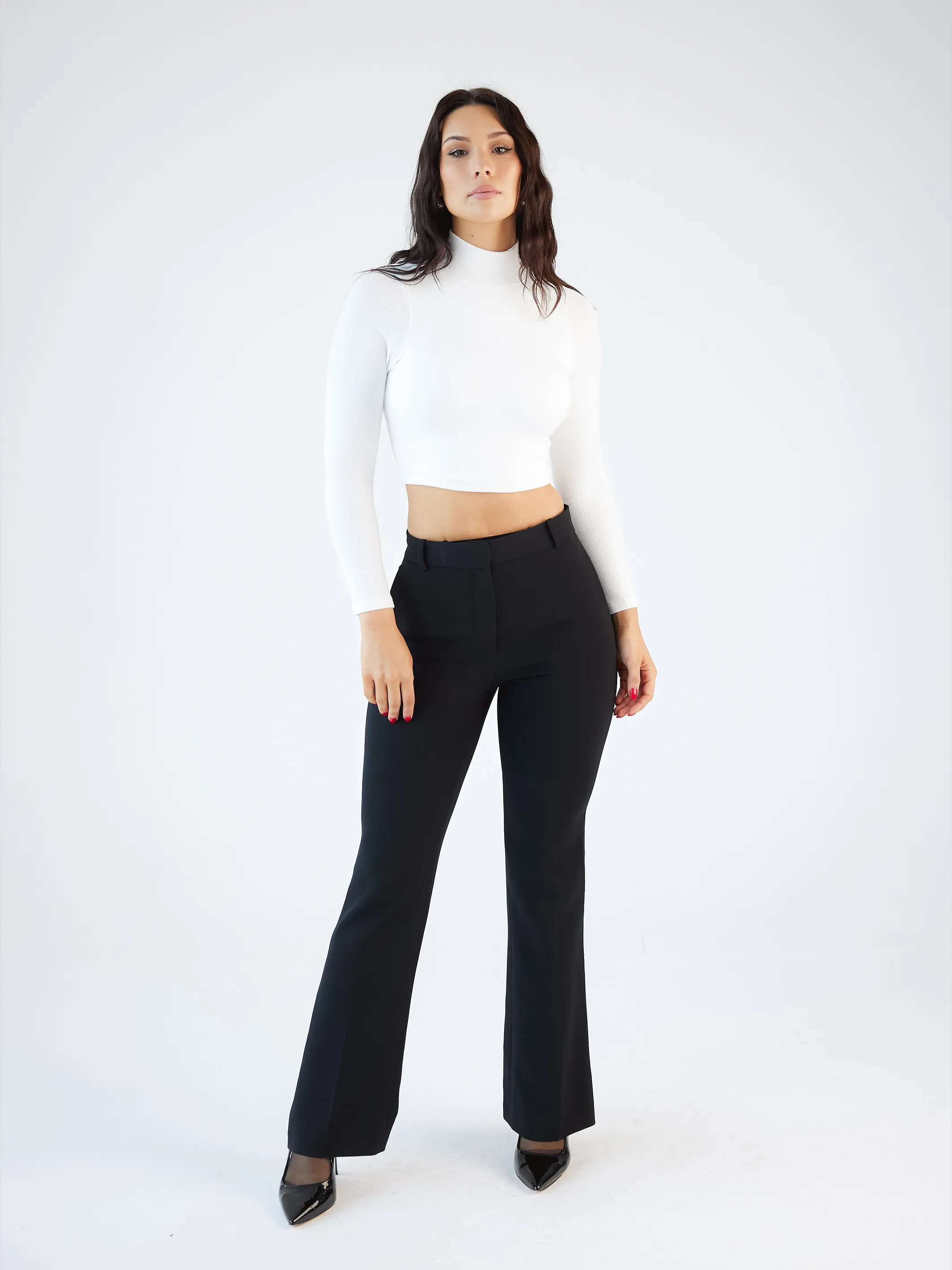 Turtleneck Long Sleeve Brami (Crop)