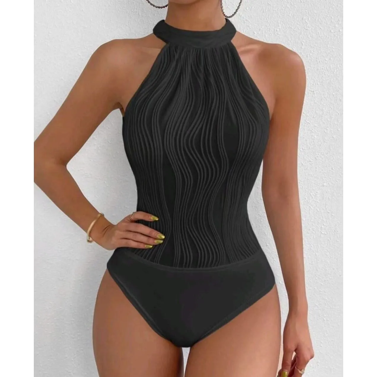 Turtleneck Sleeveless Bodysuit