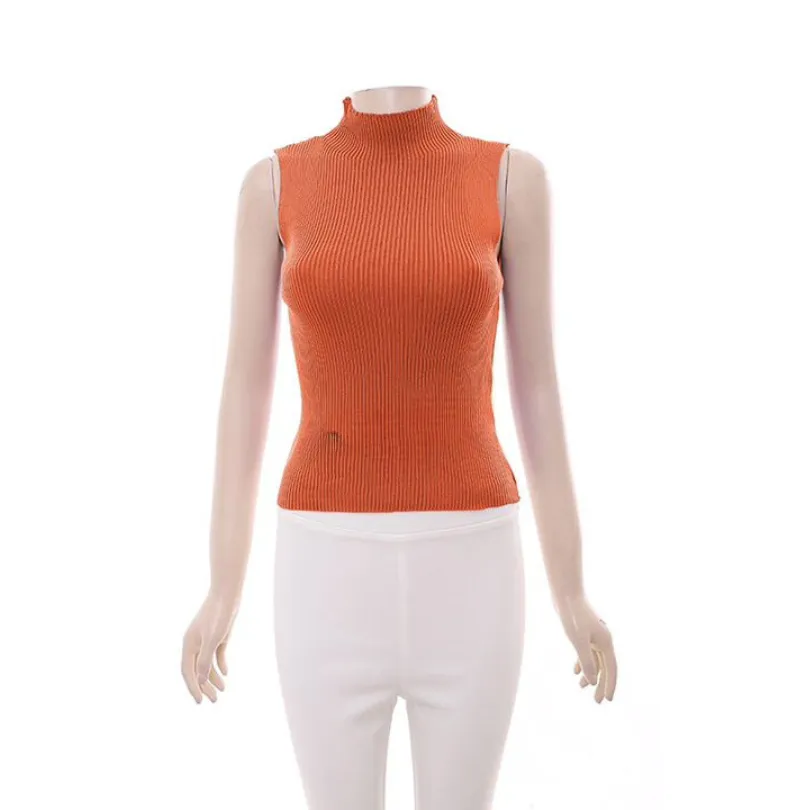 Turtleneck Sleeveless Top