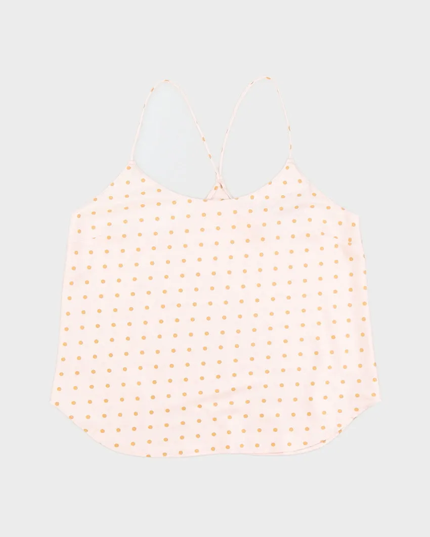 Victoria's Secret Cream Polka Dot Camisole - M