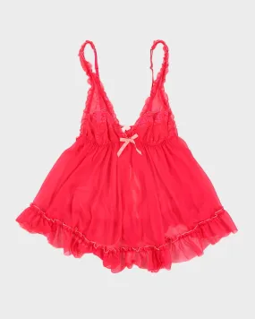 Victoria's Secret Pink Sheer Lace Cami - L