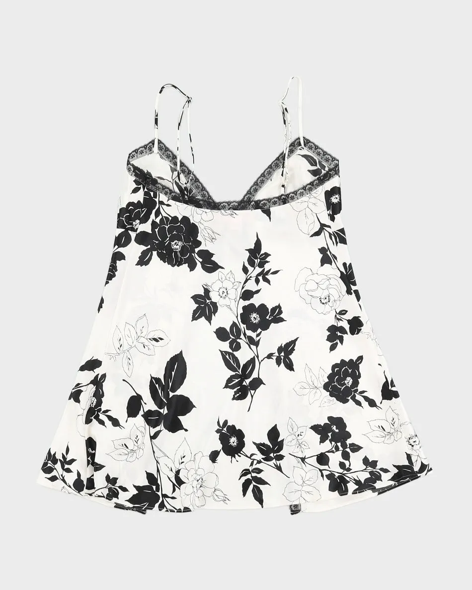 Victoria's Secret White Patterned Camisole - S