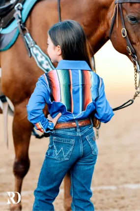 *YOUTH* BLUE SERAPE PERFORMANCE SHIRT