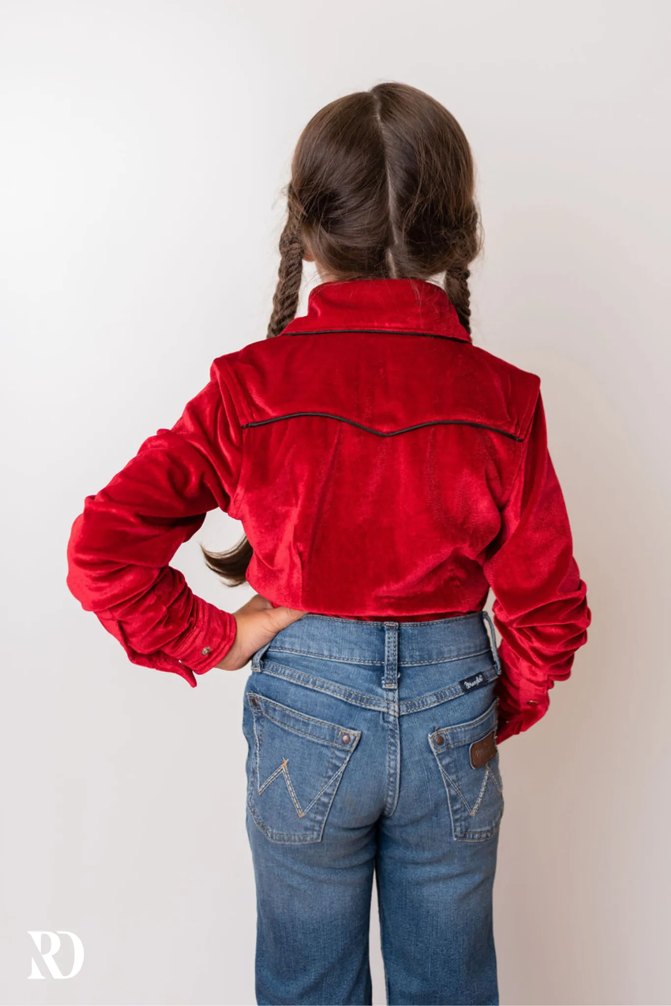 *YOUTH* SCARLET VELVET PERFORMANCE SHIRT